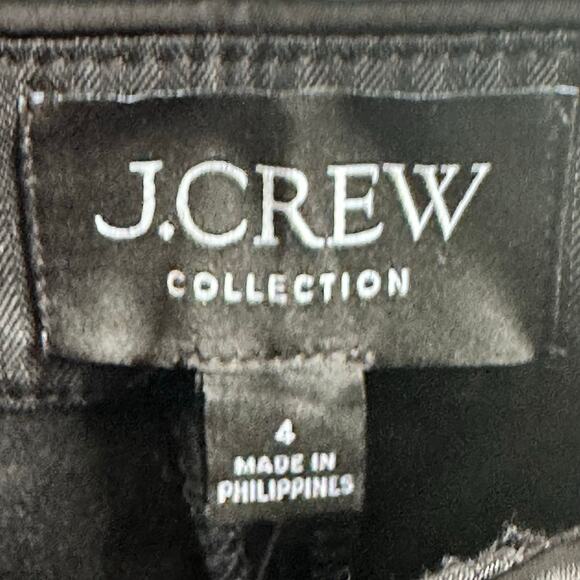 J Crew Collection Kate Straight Leg Pants in Structured Satin Black NWT - Picture 7 of 10